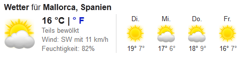 Mallorca-Wetter-Januar