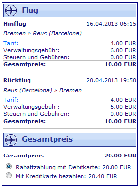 Ryanair Billigticket Bremen Barcelona fuer 10 Euro 2