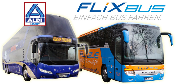 Fernbus Vergleich Aldi, Flixbus und Bahn Reisetiger