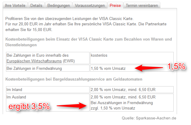 Geld abheben im ausland sparkasse