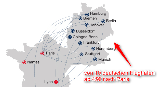 Abflughaefen-Deutschland-Frankreich-Paris