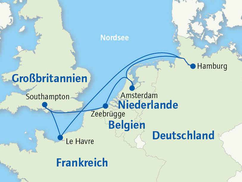 Kreuzfahrt: 8 Tage und 5 Städte – In der Balkonkabine mit VP nur 599 ...