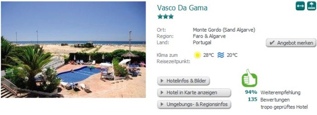 Tropo Faro Vasco Da Gama