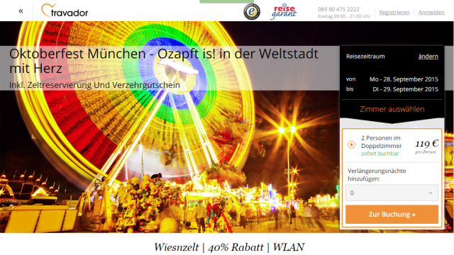 Oktoberfest 2015 travador