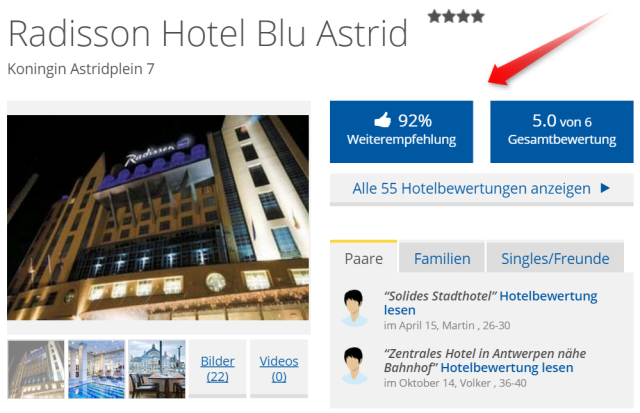 holidaycheck_antwerpen_radissonblu_weiterempfehlungsrate