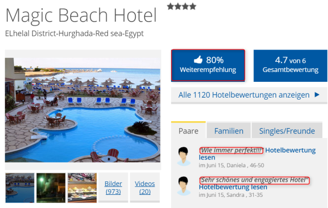 holidaycheck_magicbeachhurghada_weiterempfehlungsrate