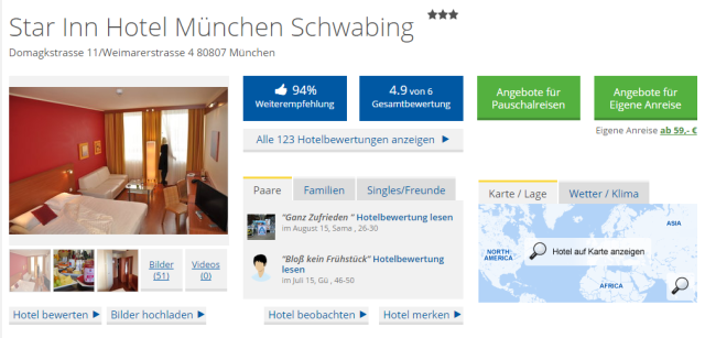 Holidaycheck Star Inn Muenchen Schwabing
