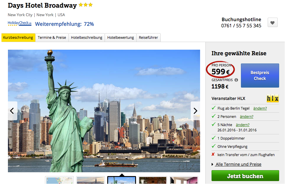 5 Tage New York im Januar mit Hotel & AirberlinFlug für 599€ Reisetiger