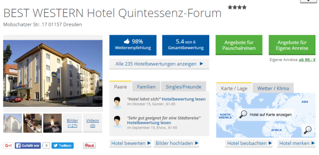 Holidaycheck Best Western Quintessenz Forum