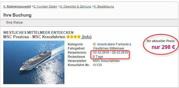 Preisübersicht Westliches MM LTUR