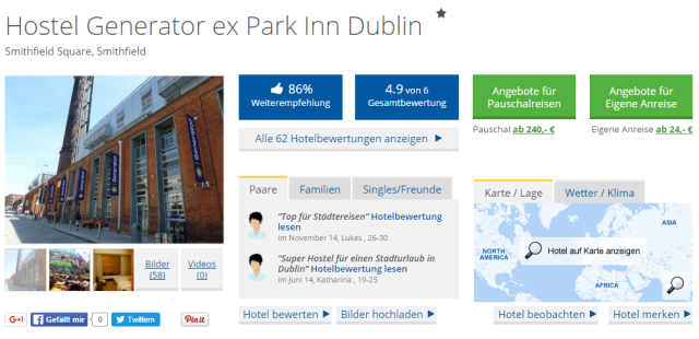 Holidaycheck Generator Dublin