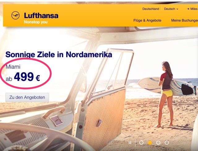 Günstige Flüge in die USA Lufthansa_®_Deutschland