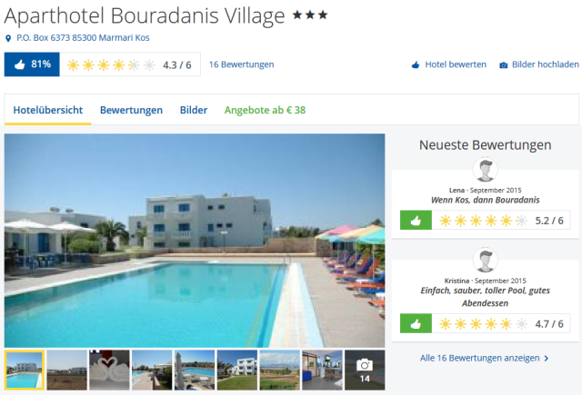 Bouradanis Village Bewertungen