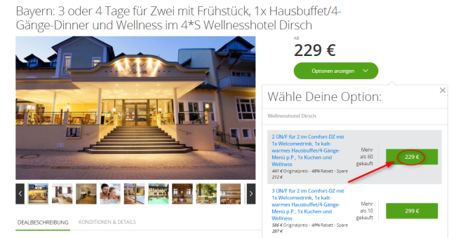 Angebotsuebersciht Dirsch Hotel Groupon
