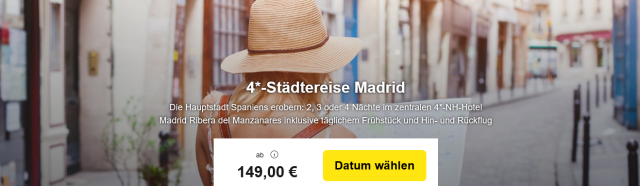 Madrid Hotel Hinflug Rueckflug Travelbird