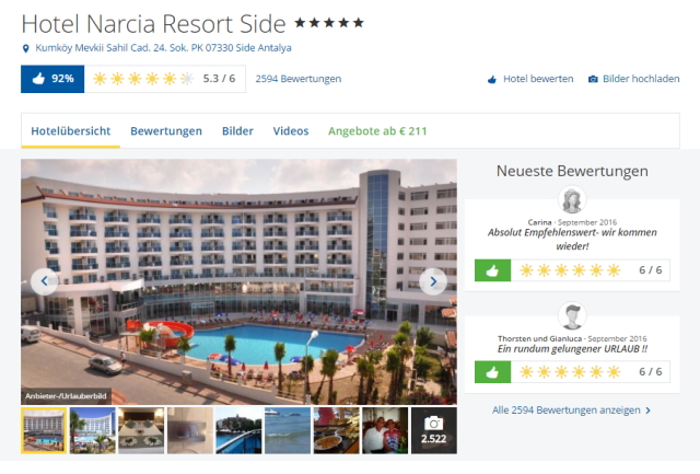 Narcia Resort Holidaycheck