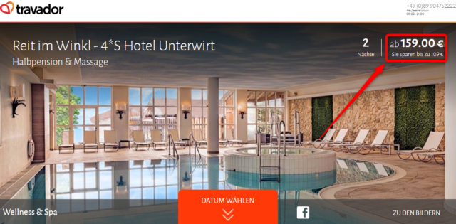 reit im winkl angebot travador
