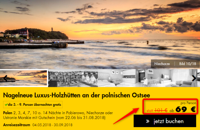 Luxus-Holzhütten an der polnischen Ostsee JustAway