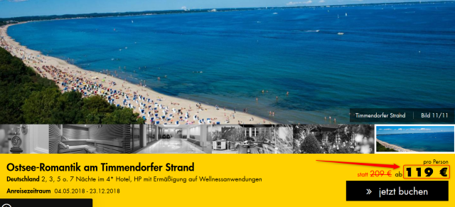 Ostsee-Romantik am Timmendorfer Strand Hotel Fuchsbau JustAway