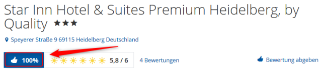 Star Inn Hotel & Suites Premium Heidelberg, by Quality Bewertungen Holidaycheck
