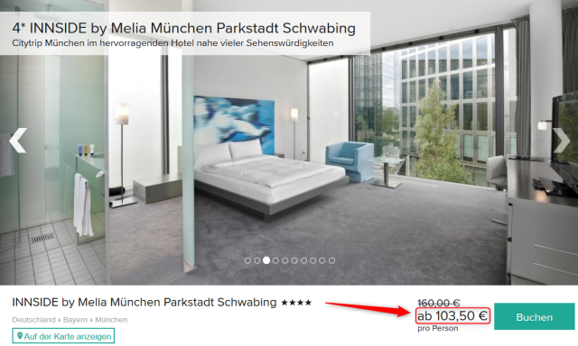 INNSIDE by Melia Muenchen Parkstadt Schwabing Angebot Travelcircus