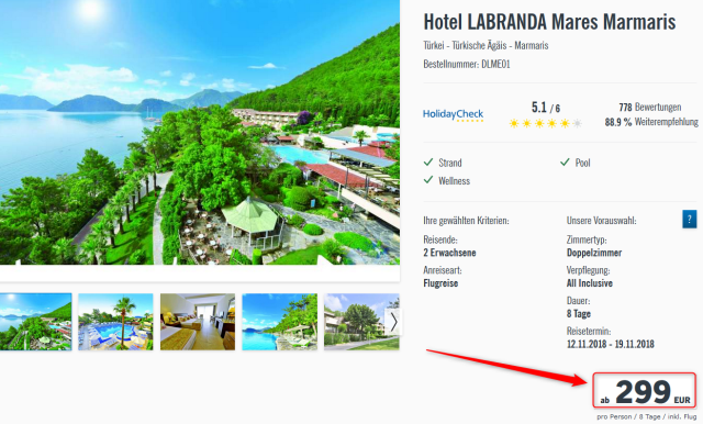 LABRANDA Mares Marmaris Tuerkei Angebot von Lidl Reisen