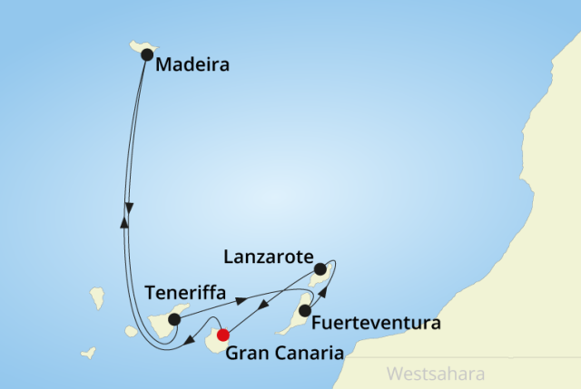 route-aidanova-gran-canaria-teneriffa-lanzarote-fuerteventura-madeira