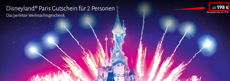 Disneyland® Paris: Gutschein für 2 Personen inklusive Hotelübernachtung ...