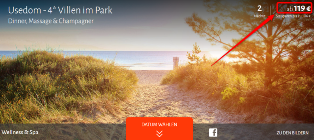 usedom villen im park angebot travador