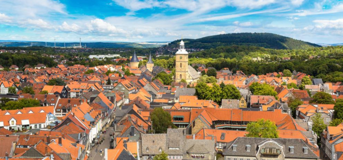 goslar stadt von oben