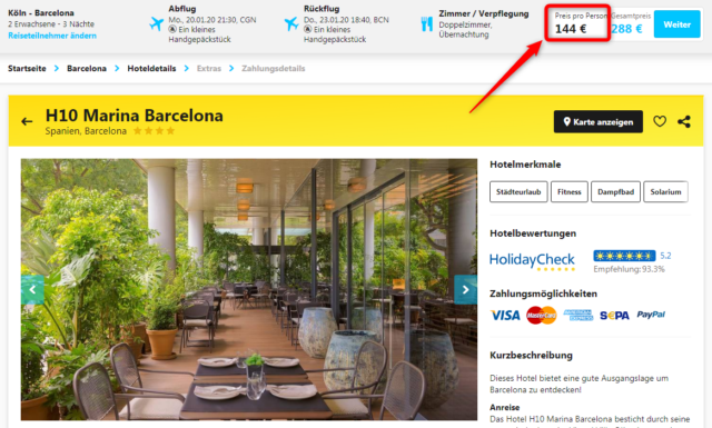 h10 marina barcelona hlx deal