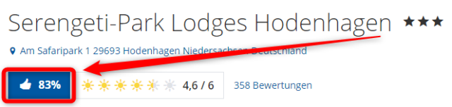serengeti park lodges bewertungen holidaycheck