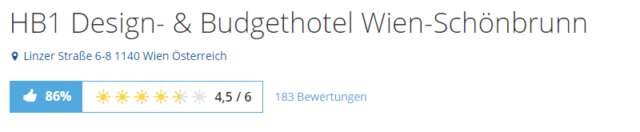 holidaycheck hb1 design und budgethotel wien schoenbrunn