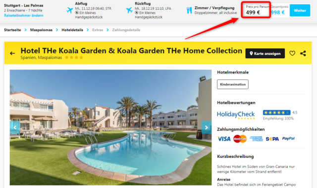 the koala garden hotel grancanaria hlx angebot