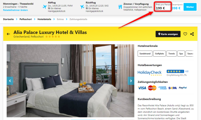 alia palace luxury hotel and villas angebot hlx