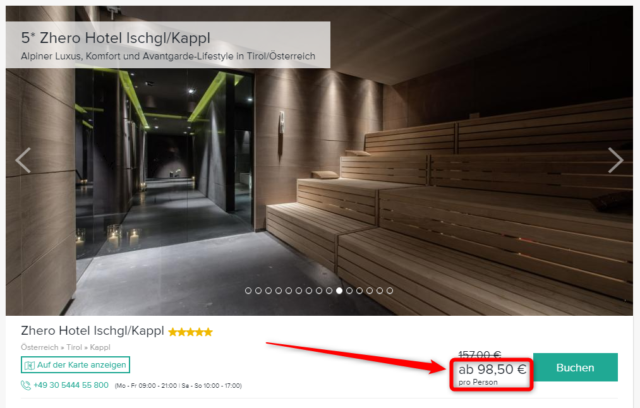 zhero hotel ischgl kappl deal travelcircus