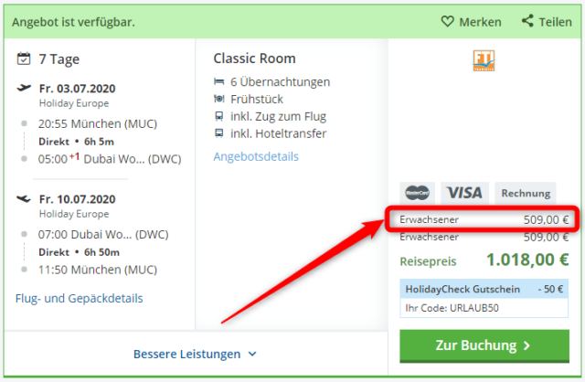 al bandar rotana creek angebot holidaycheck