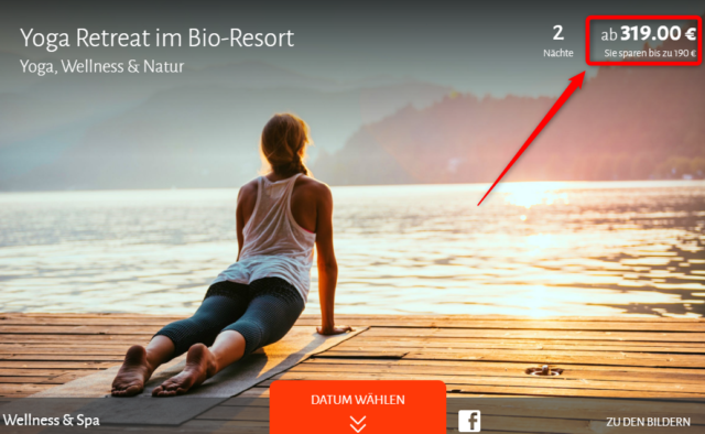 yoga retreat angebot travador