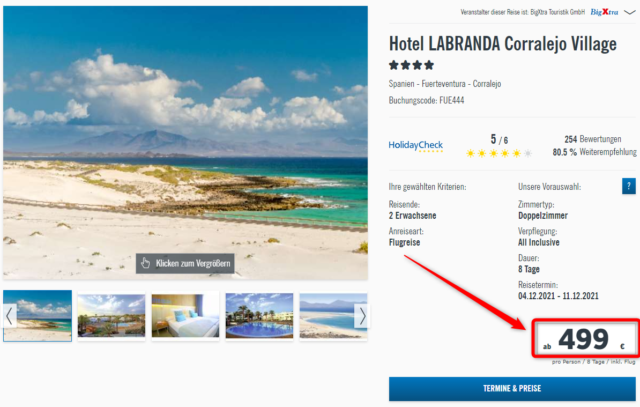 labranda corralejo village angebot lidl reisen