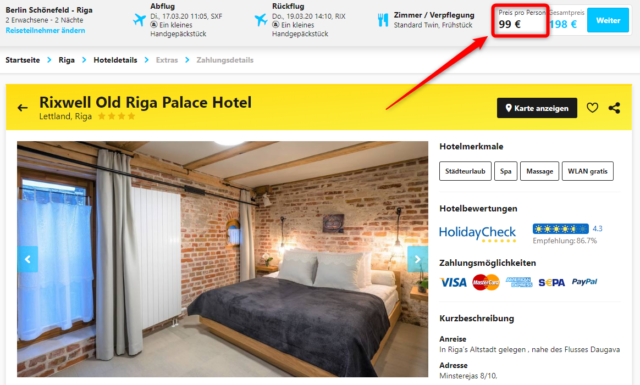 rixwell old riga palace hotel angebot hlx