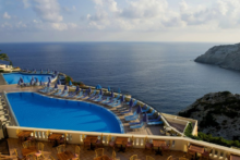 chc athina palace resort spa pool aussicht