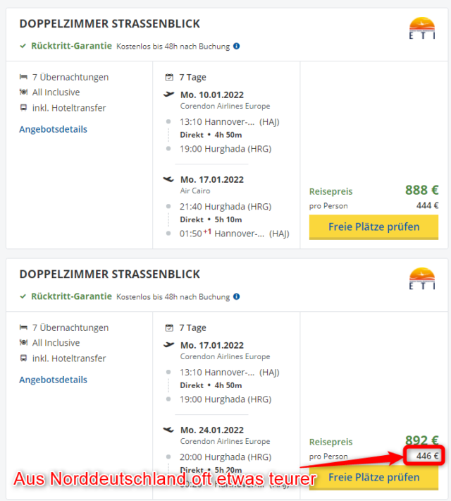 Mit Abflug aus Hannover ins Hotel Grand Resort 2022