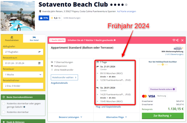 fruehbucher kanaren 2024 sotavento beach club holidaycheck